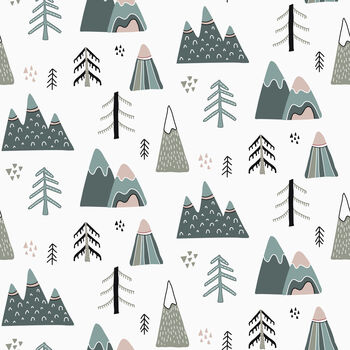 Mountains And Fir Trees Lampshade, 5 of 5