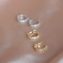 Champagne Crystal Jewelled Hoop Earrings, thumbnail 1 of 8