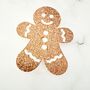 Six X Gingerbread Man Christmas Drinks Toppers, Festive Cocktails, Mulled Wine, Christmas Drinks Decorations, thumbnail 5 of 7