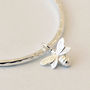Bee Bangle In Sterling Silver, thumbnail 2 of 8