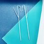 Black Oxidised Silver Split Bar Ear Cuff Earrings, thumbnail 4 of 7