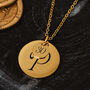 30th Birthday Gift For Her Engraved Personalised Disc Necklace, thumbnail 1 of 4