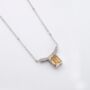 Citrine 925 Sterling Silver Necklace, thumbnail 2 of 3