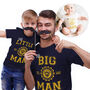 Varsity Big Man Dad And Baby Or Child T Shirt Set, thumbnail 1 of 5