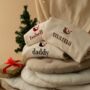 Personalised Christmas Adult Sweatshirt Santa Sleigh, thumbnail 3 of 4