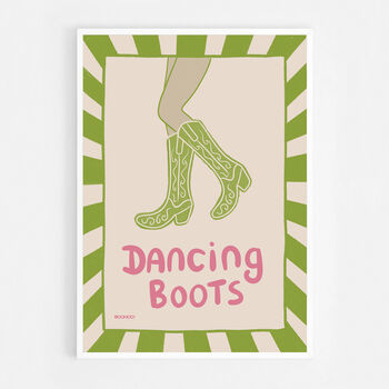Dancing Boots Cowgirl Print, 8 of 8