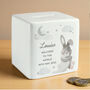 Personalised Baby Bunny Money Box, thumbnail 6 of 7