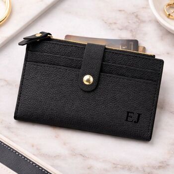 Personalised Ellie Embossed Faux Leather Leopard Pring Cross Body Bag And Purse Set, 4 of 4