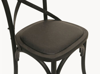 Sandhurst Black Oak Dining Chair, 3 of 5