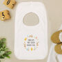 Personalised 1st Easter Baby Bib, thumbnail 5 of 5