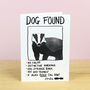 Dog Found Greetings Card Mistaken Identity, thumbnail 1 of 1