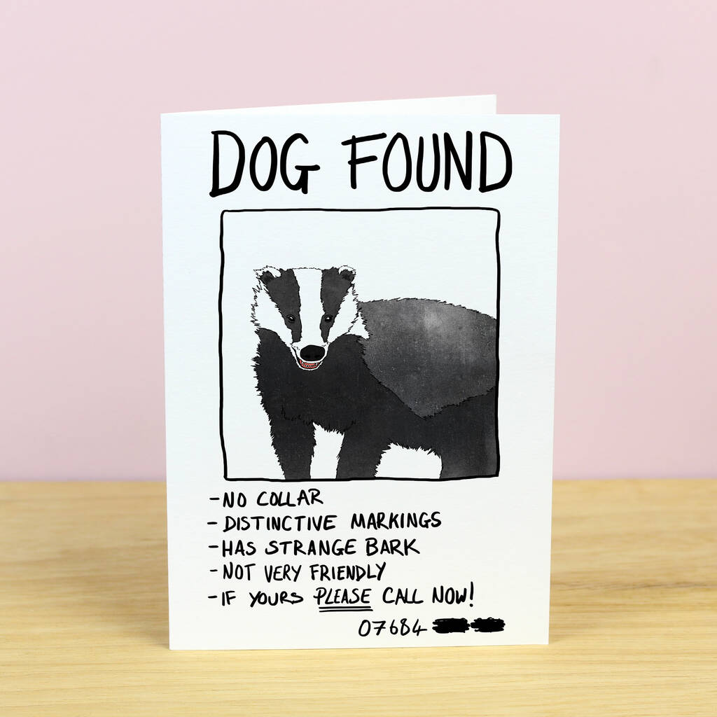 Dog Found Greetings Card Mistaken Identity