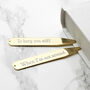 Personalised Gold Plated Collar Stiffeners, thumbnail 6 of 7
