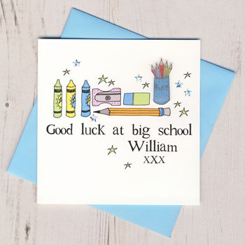 Personalised Good Luck At Big School Card, 4 of 4