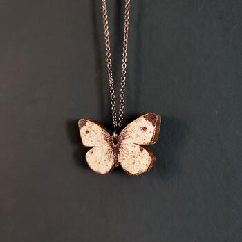 Cabbage White Butterfly Necklace, 2 of 4