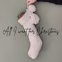 ‘All I Want For Christmas’ Stocking Knit Kit, thumbnail 2 of 5