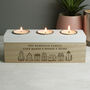 Personalised Home Triple Tealight Candle Holder Box, thumbnail 1 of 6