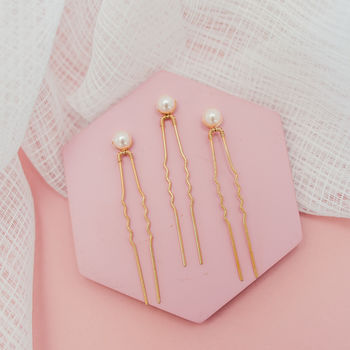 Gold Bridal Hair Pins, 2 of 3