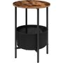 Round Side End Table With Removable Storage Basket, thumbnail 6 of 9