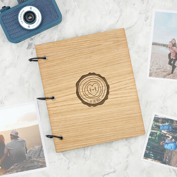 Personalised Tree Carving Scrapbook For Couples, 2 of 10