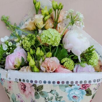 Seasonal Fresh Flowers In Floral Wrap, 4 of 5