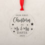 Personalised New Couple Christmas Tree Bauble, thumbnail 3 of 5