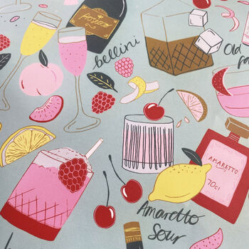 Cocktail Party Wrapping Paper, 4 of 7