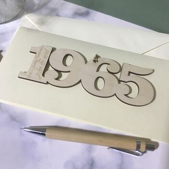 Personalised 1965 60th Anniversary Year Card, 4 of 8