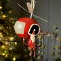 Santa On A Helicopter Hanging Christmas Decoration, thumbnail 2 of 3