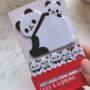 For Teens The Perfect Pamper Panda Gift Box Set With Stationary Black, thumbnail 7 of 12