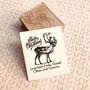 Christmas Reindeer Rubber Stamp, thumbnail 1 of 3