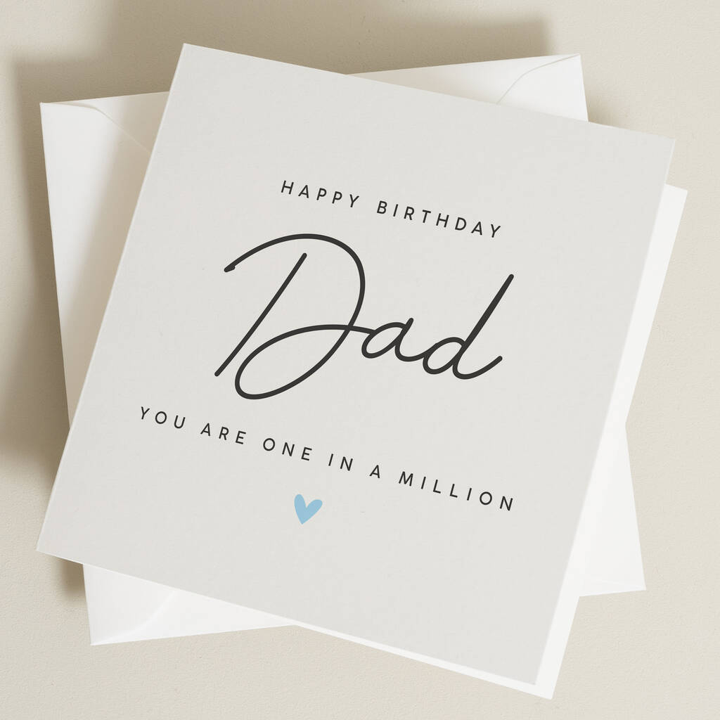 One In A Million Dad Birthday Card By Twist Stationery