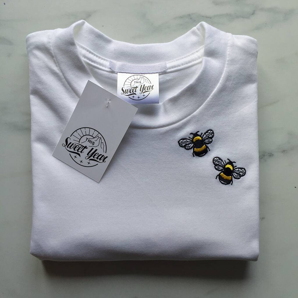 Beehive embroidered shirt