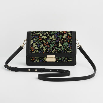 Black Embroidered Crossbody Bag, 2 of 7