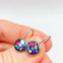 Elegant Disco Drop Earrings With Colourful Sparkles, thumbnail 4 of 9