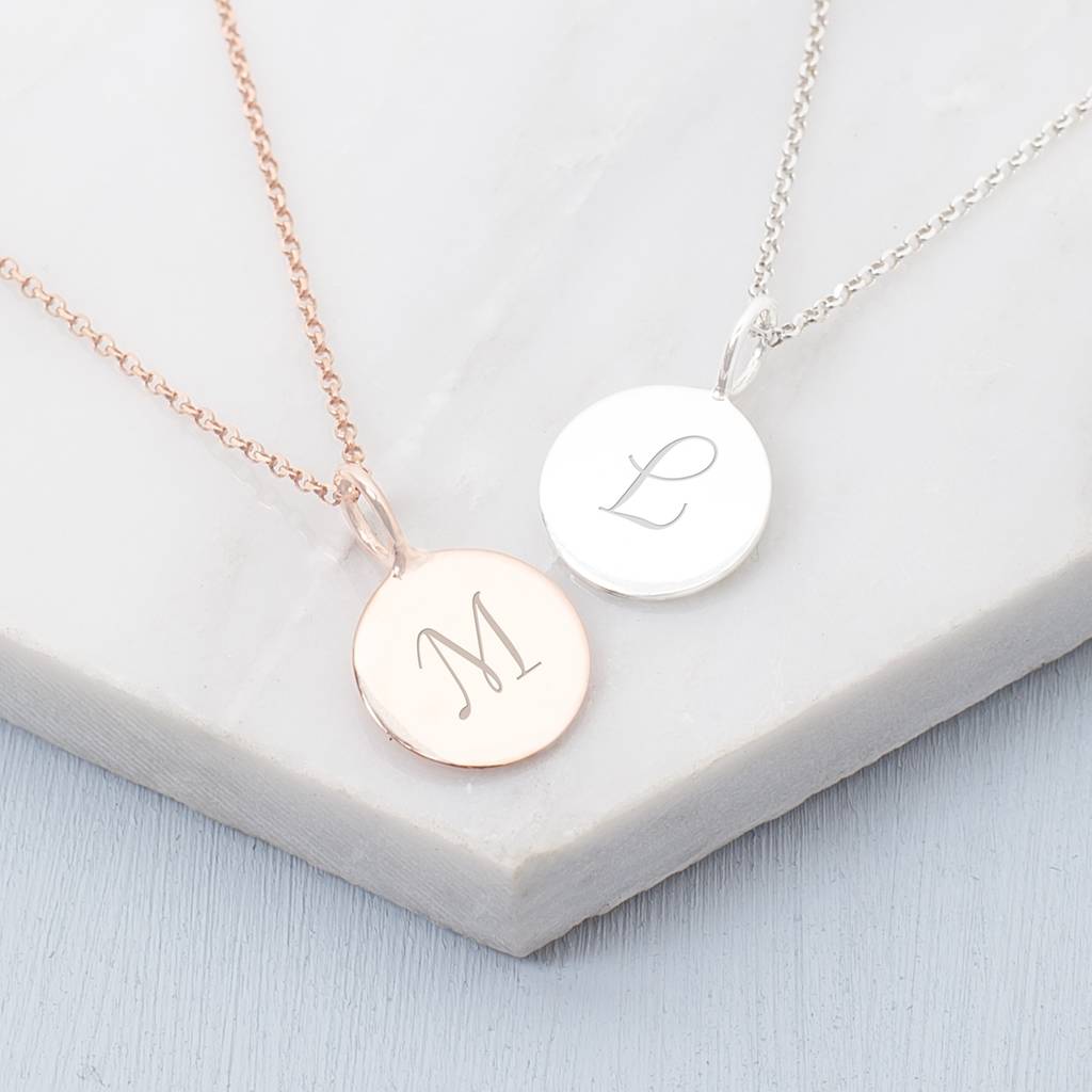 Sia Sterling Silver Initial Pendant Necklace By Bloom Boutique ...
