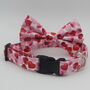 Pink And Red Hearts Valentines Dog Collar, thumbnail 3 of 9
