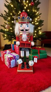 Red Nutcracker Countdown Advent Calendar Christmas, 3 of 6