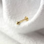 9ct Solid Gold Ball Piercing Stud, thumbnail 1 of 4