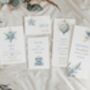 Blue Winter Gatefold Wedding Invitations, thumbnail 5 of 5