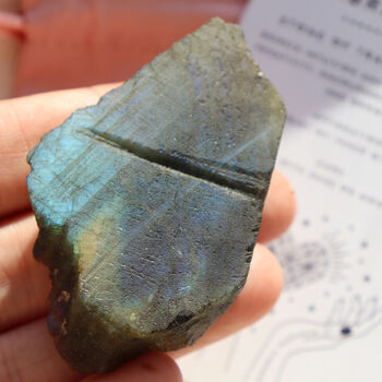 Labradorite Rough Crystal Gift – Polished And Raw, Bag, 3 of 6