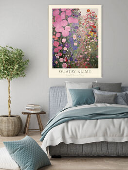 Gustav Klimt Pink Garden Art Print, 3 of 3