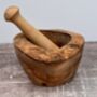 Olive Wood Pestle And Mortar, thumbnail 1 of 4