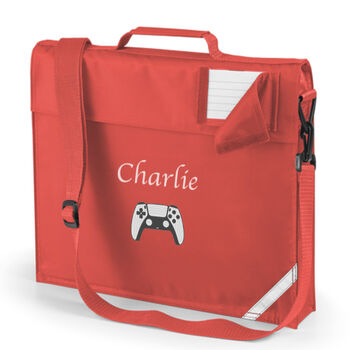 Personalised Embroidered School Book Bag Name And Motif, 2 of 10