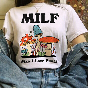 'Man I Love Fungi' Funny Milf Mushroom Shirt, 3 of 5