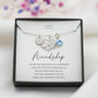 Friendship Necklace Gift – Heart Infinity Charm, Personalised Jewellery For Friend, Friend Birthday, thumbnail 1 of 7