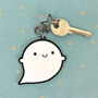 Kawaii Ghost Keyring For Halloween, thumbnail 1 of 6