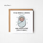 Congratualtions Baby Boy Card With Choice Of Skin Tone, thumbnail 2 of 3