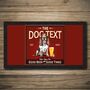 Personalised Bar Runner And Coasters Dog House Vintage, thumbnail 2 of 8