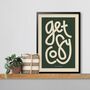 Get Cosy, Playful Typographic Print, thumbnail 2 of 6
